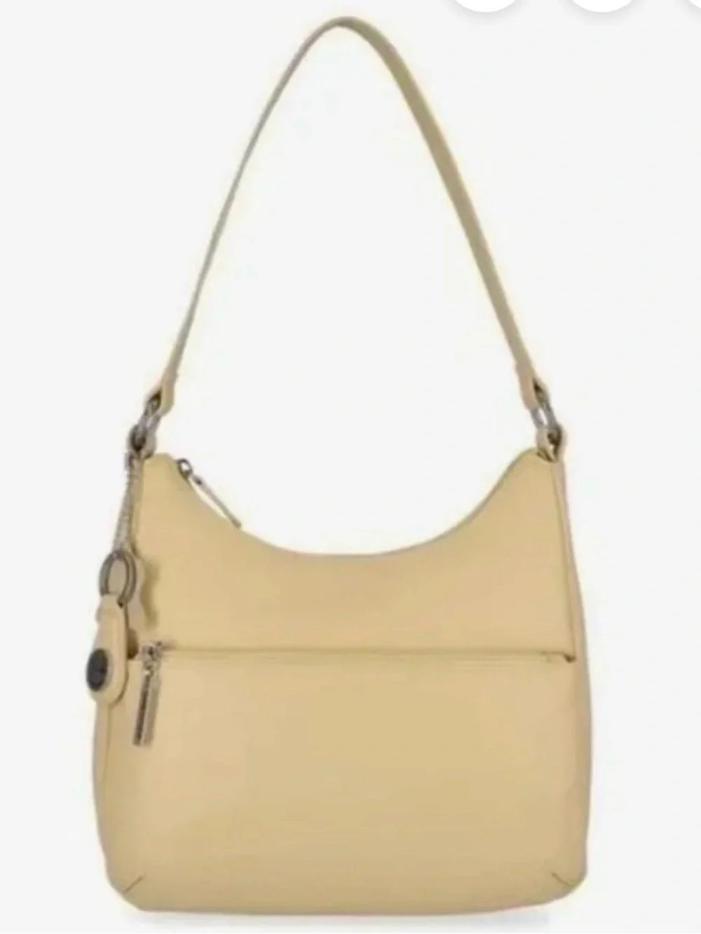 Creamy yellow Women's Shoulder Bag - Gianna Bernini